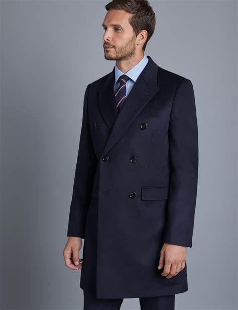 double breasted cashmere overcoat